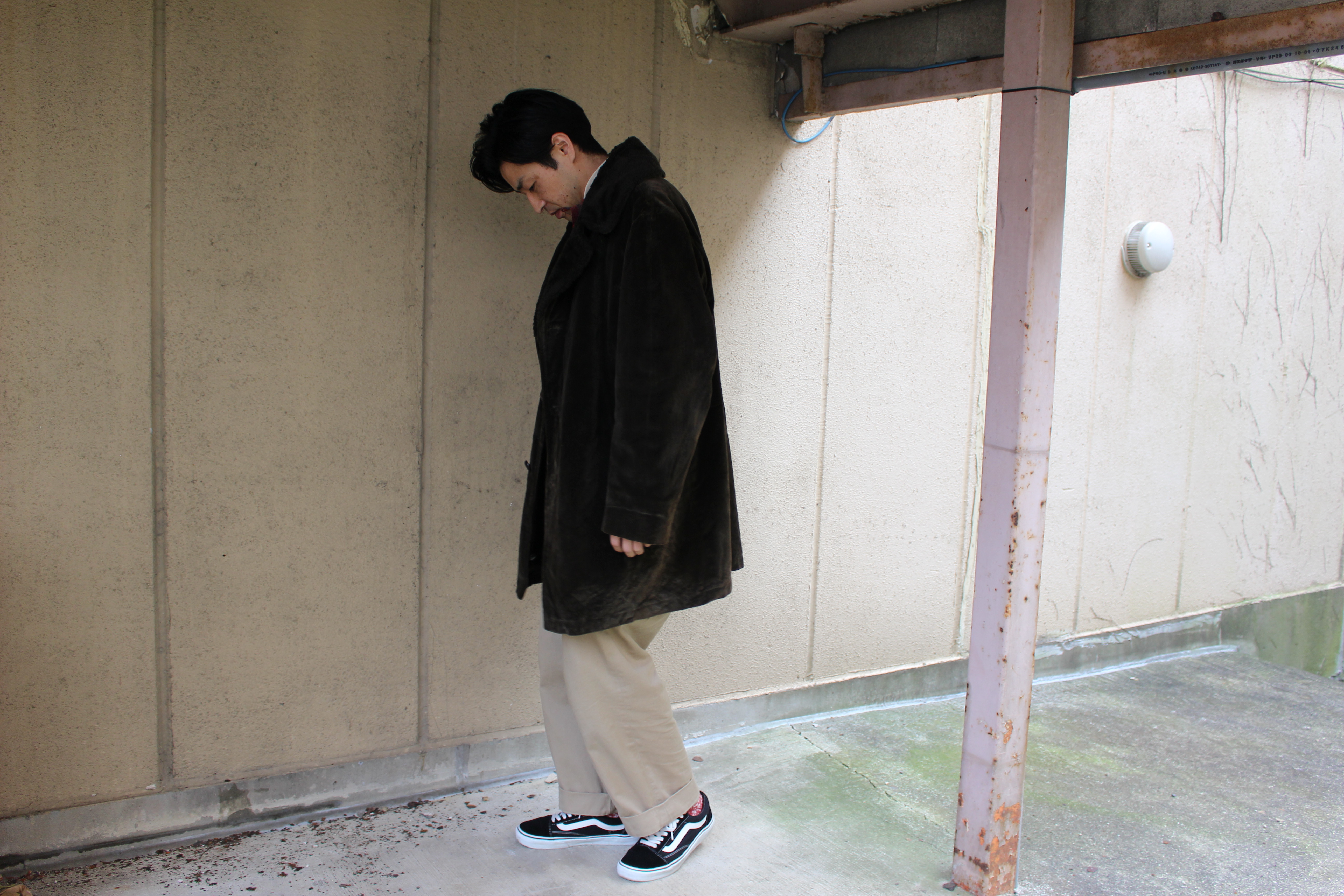 60s〜 MIGHTY-MAC Gang Coat “着用画像” | Slut Koriyama